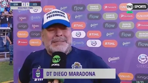 Desahogo total: Maradona rompió en llanto cuando terminó el partido