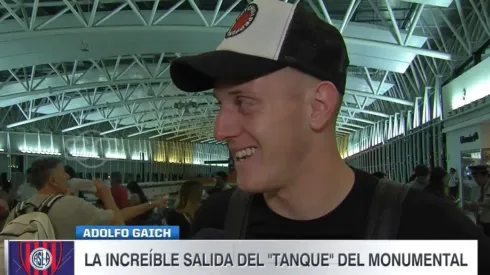 Lo amamos: Gaich contó cómo fue su llamativa salida del Monumental