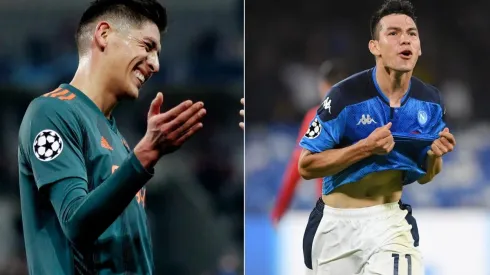 Edson Alvarez e Hirving Lozano en Champions