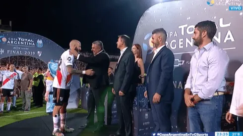 River fue a recibir la copa con el "como te duele la..." de fondo