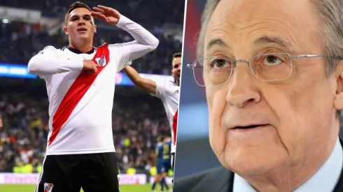 Juan Fernando Quintero y Florentino Pérez.