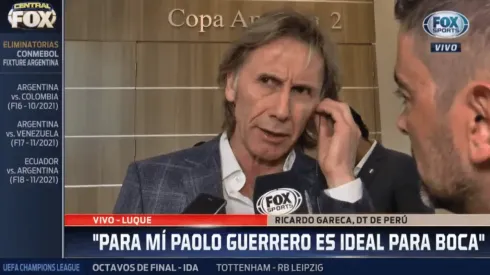 Gareca, sobre la posible llegada de Guerrero a Boca: "Él tiene ganas"