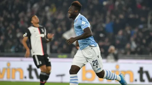 Felipe Caicedo festejando con Lazio.