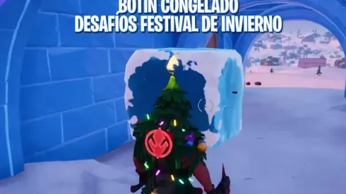 Como encontrar y abrir botín congelado en Fortnite - Desafíos Festival de Invierno