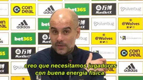 Guardiola explicó la elección de sacar a Agüero y apuntó a su estado físico
