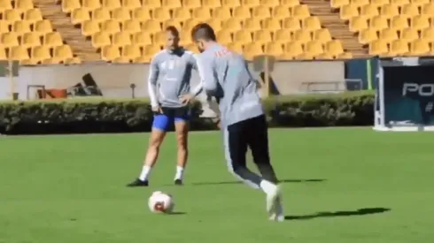 Gignac prometió y cumplió con un golazo en la práctica