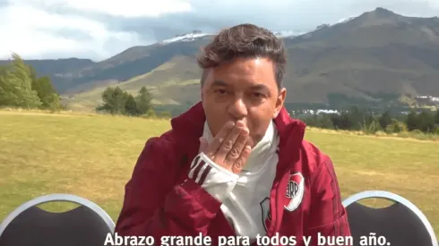 Gallardo les mandó un saludo y los hinchas de River enloquecieron por completo