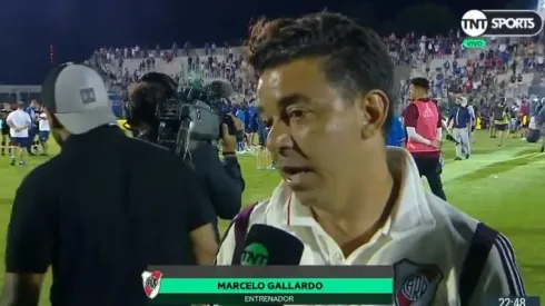 Después del 4 a 4, Gallardo se refirió a la situación de Nacho Fernández