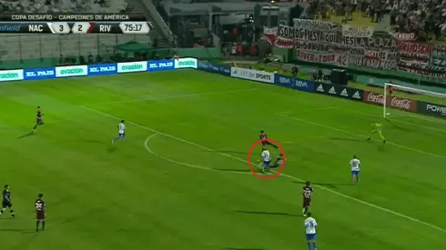 Ponzio se complicó, se la sacaron y Vecino puso a el cuarto de Nacional