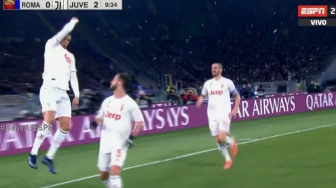 La celebración de Cristiano Ronaldo.