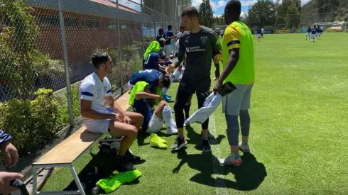 Una postal del compromiso amistoso.