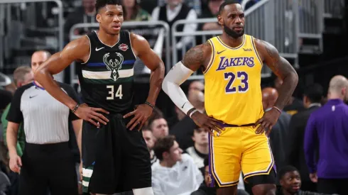 Giannis Antetokounmpo y LeBron James, dos de las más grandes estrellas de la NBA en la actualidad.
