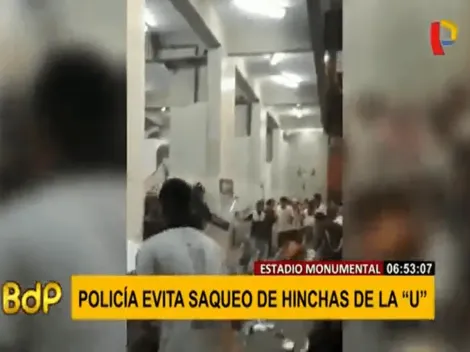 Vergüenza: hinchas de la U intentaron hacer saqueos en la Noche Crema