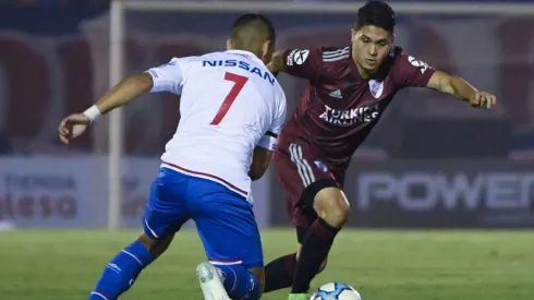 Juan Fernando Quintero en el amistoso contra Nacional de Montevideo.