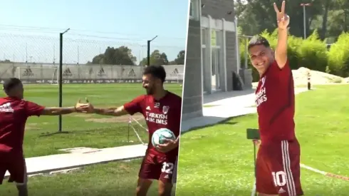 Video: el golazo de Juanfer Quintero en el entrenamiento de River