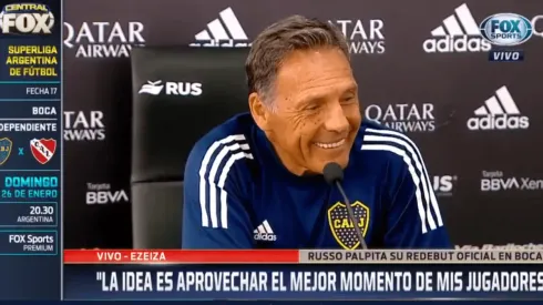 Su sonrisa lo dice todo: Russo habló sobre su vuelta a la Bombonera