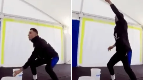 Puro reflejo: Keylor subió un video de un particular ejercicio de arqueros