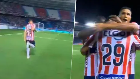 Así fue el festejo de Teo Gutiérrez haciendo un baile del videojuego, 'Fornite'.