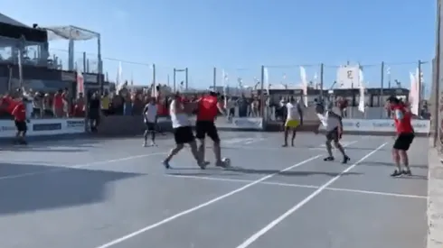 Video: la patada del Turco García a Ruggeri en un 5 vs. 5