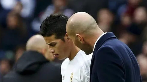 ¿Espaldarazo de Zidane? James, convocado para clásico vs. Atlético de Madrid