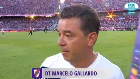 Gallardo, emocionado: "Tremendo, con uno menos casi todo el partido"