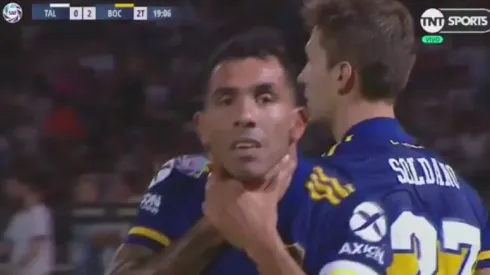 Tevez contó el motivo del particular festejo de gol ante Talleres