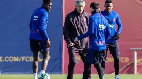 Quique Setién: "A Messi lo he visto igual que ayer o el día anterior"