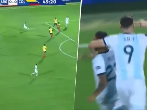 Está loco como dice Gaich: el golazo al ángulo de Urzi ante Colombia