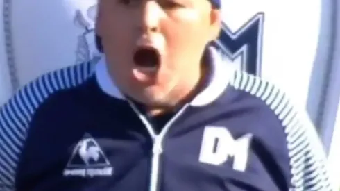 Diego Maradona y su grito de gol.