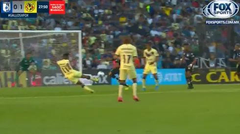 ¡Golazo de volea!: Ibargüen abrió la cuenta para el América