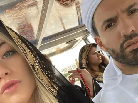 Agüero probó un autazo y aceleró a máxima velocidad en Abu Dhabi