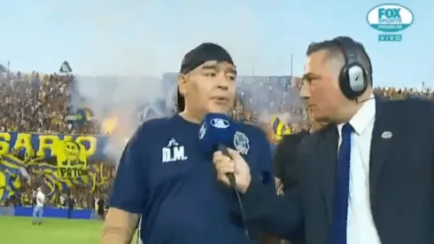 Entendió todo: la frase que tiró Maradona apenas pisó el Gigante de Arroyito