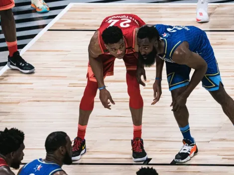 No para: Giannis Antetokounmpo volvió buscarle pelea a James Harden