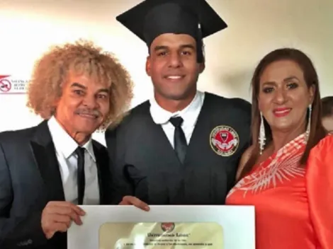 Un genio el ‘Pibe’ Valderrama: el momento épico en la graduación de su hijo