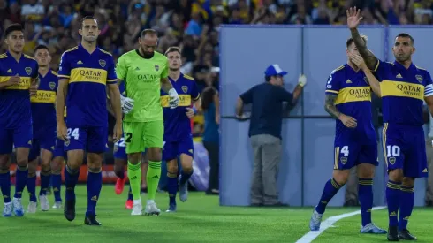 Foto de los jugadores de Boca en La Bombonera.