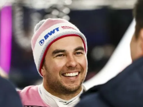 Checo Pérez voló como águila con su "Mercedes Rosa" en Barcelona