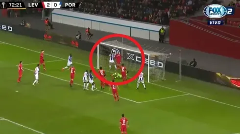 Así fue el gol de Luis Díaz contra el Bayer Leverkusen en la Europa League.