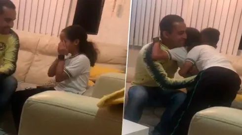 Una niña fue invitada al partido de América y lloró de felicidad.