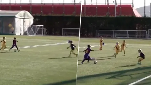 Con la '10' en la espalda: los dos goles de Thiago Messi jugando para Barcelona que son furor