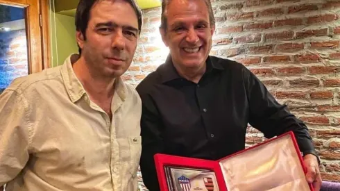 Antonio Char y Luis Eduardo Baptista, vicepresidente de Flamengo.