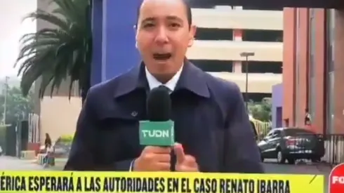 Tremendo oso del reportero.