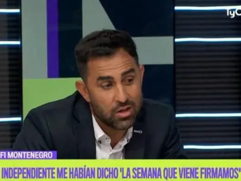 Montenegro dejó ver que Independiente le rompió el corazón