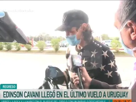 Un ídolo total: Cavani volvió a Uruguay para ayudar a sus compatriotas