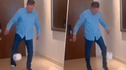 Ricardo Peláez se sumó al 10 toques challenge.