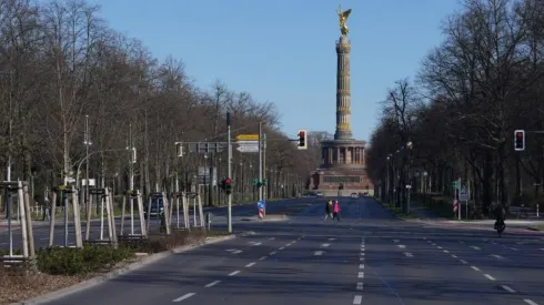 Así están las calles de Alemania.