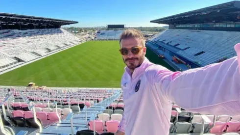 David Beckham, dentro del Lockhart Stadium.