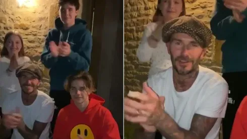 Así reconoce Beckham y su familia a los trabajadores de la salud