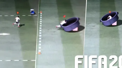 ¿Qué pasó ahí? No estamos seguros de que el entrenamiento del FIFA 20 funcione así...