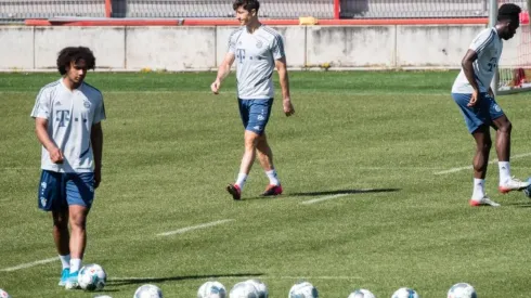 El particular entrenamiento de Bayern Munich.