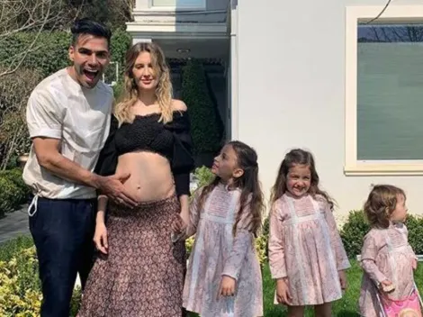 En familia todo es mejor: la esposa de Falcao subió una foto junto a él y sus hijas